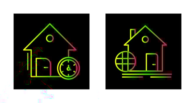 Time and Web Development Icon vector