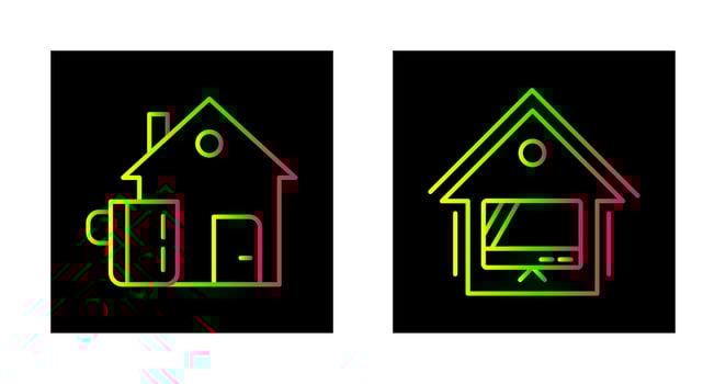 Tea Mug and Smart TV Icon vector