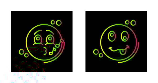 Music and Silly Icon vector