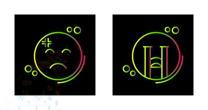 Dissapointment and Crying Icon vector