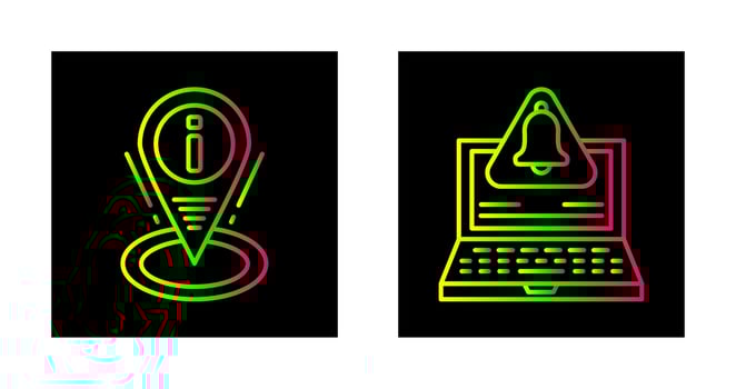 location and notification Icon vector