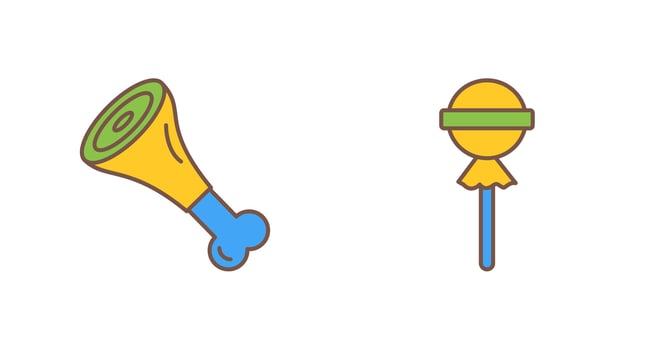 Meat and Candy Icon vector