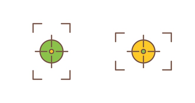 focus vertical and focus horizontal Icon vector