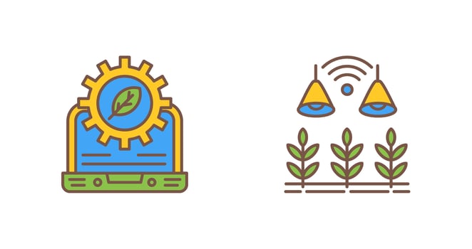 Setting and Light Icon vector