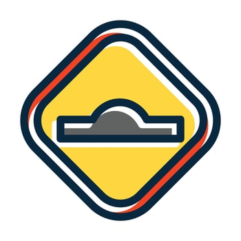 Bumper Vector Thick Line Filled Dark Colors Icons For Personal And Commercial Use.