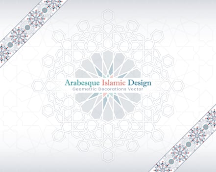 Arabesque islamic banner collection. Set of arabesque patterns vector backgrounds. Color abstract ornaments. You can use it for backgrounds, invitations, business cards, banners, wallpapers