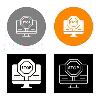 Stop Vector Icon