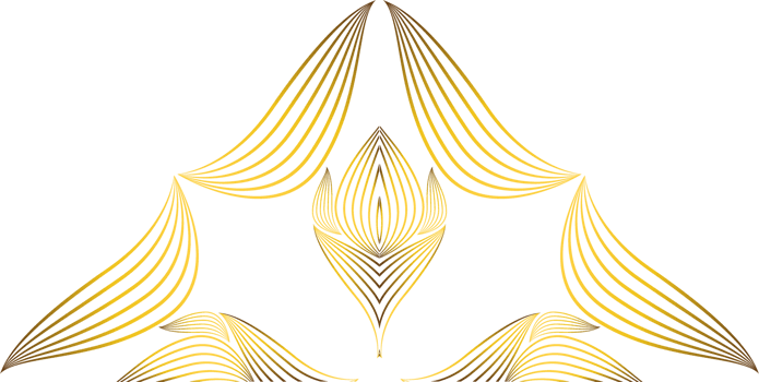 golden flower decoration png