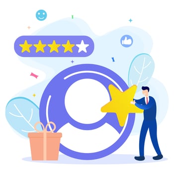 Illustration vector graphic cartoon character of award