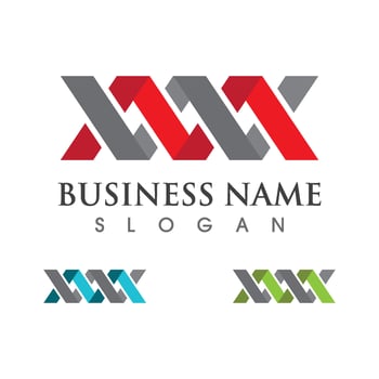 M Letter Logo Template vector illustration design