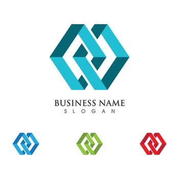 M Letter Logo Template vector illustration design