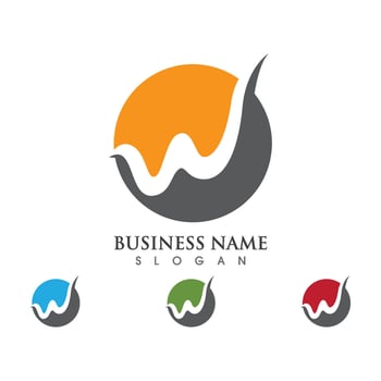 W Letter Logo Template vector