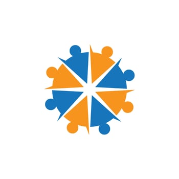 Community, network and social icon vector