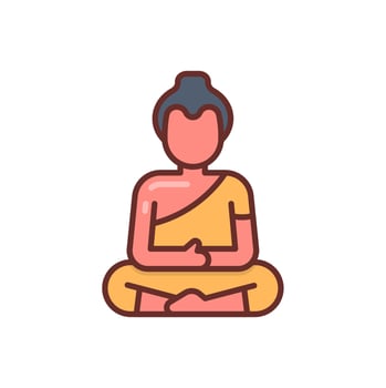 Buddha Icon in vector. illustration vector