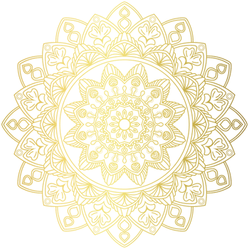 Golden mandala.Mandala de lujo .color dorado png