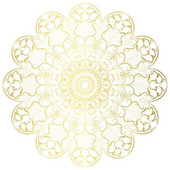 Golden mandala.Mandala de lujo .color dorado png
