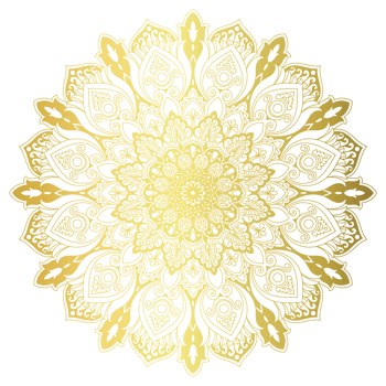 Golden mandala.Mandala de lujo .color dorado png