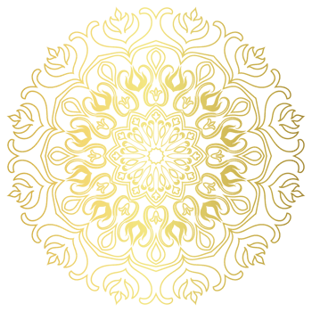 Golden mandala.Mandala de lujo .color dorado png