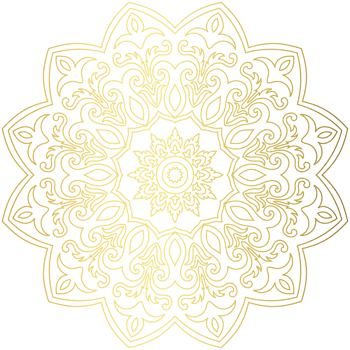 Golden mandala.Mandala de lujo .color dorado png