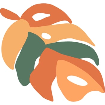 Leaf cartoon in icon style vector