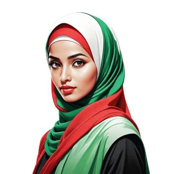 Muslim Woman Illustration PNG Image Transparent Background Ai Generative