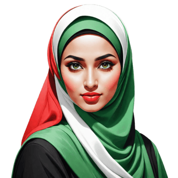 Muslim Woman Illustration PNG Image Transparent Background Ai Generative