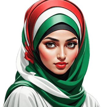 Muslim Woman Illustration PNG Image Transparent Background Ai Generative