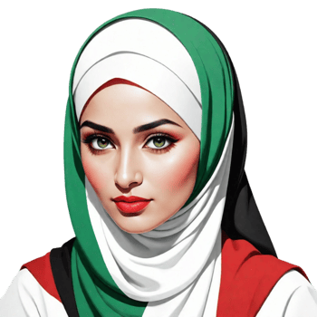Muslim Woman Illustration PNG Image Transparent Background Ai Generative