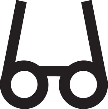 Glasses optical icon symbol image vector. Illustration of sunglasses protection eyesight graphic design image vector