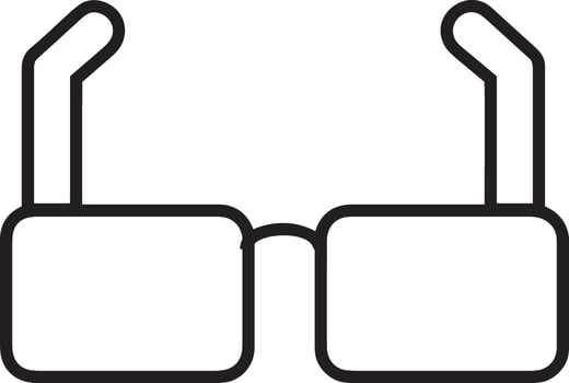 Glasses optical icon symbol image vector. Illustration of sunglasses protection eyesight graphic design image vector
