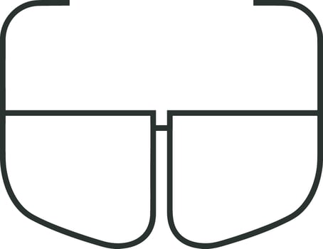 Glasses optical icon symbol image vector. Illustration of sunglasses protection eyesight graphic design image vector