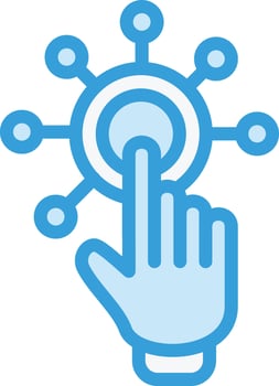 Interactivity Vector Icon Design Illustration
