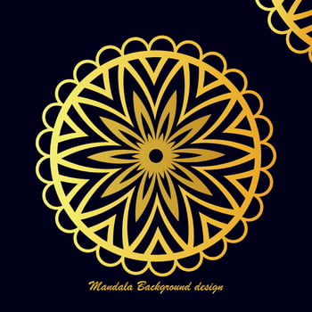 minimalist spirituality india, islam mandala gold backgrounds. wedding mandala ornament shiny round luxury cover for print. floral textured. vector