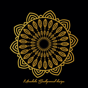 minimalist spirituality india, islam mandala gold backgrounds. wedding mandala ornament shiny round luxury cover for print. floral textured. vector