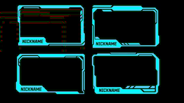 Hud frames futuristic frame. Futuristic text frame. hud futuristic frame. scifi digital screen border. geometric square frame set modern technology futuristic interface hud. vector