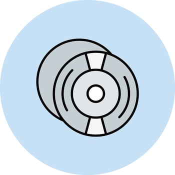 Compact Disk Vector Icon