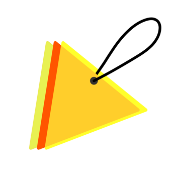 Yellow sale tag png