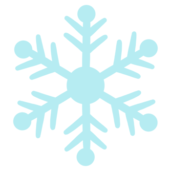 Cozy winter Snowflake illustration png