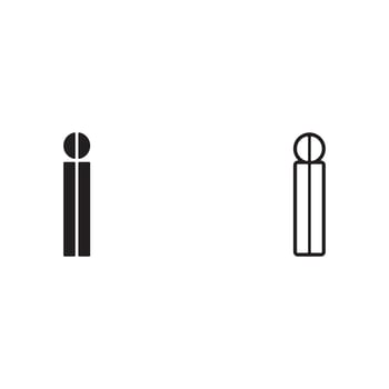 Simple Initial Letter i Logo. Usable for Business and Branding Logos. Flat Vector Logo Design Template Element.