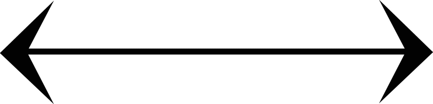 Right arrow icon. simple flat black style arrow icon isolated on white background. Straight pointed arrow icon. Black arrow pointing to the right. Black direction pointer. vector
