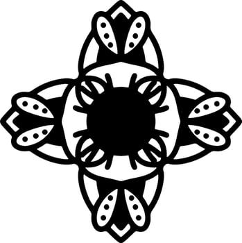 abstract floral ornament vector