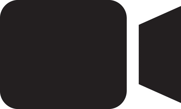 Camera photography icon symbol vector image. Illustration of multimedia photographic lens graphic design image