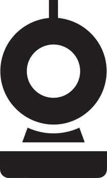 Camera photography icon symbol vector image. Illustration of multimedia photographic lens graphic design image