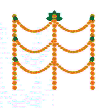 Diwali Toran Doodle Art Creative DIY Inspiration vector