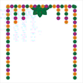 Creative Toran Design for Diwali Celebrations vector