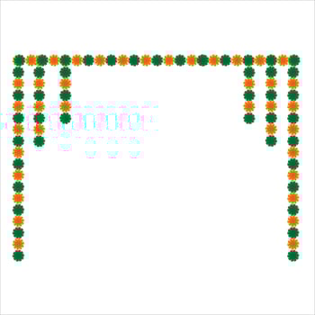 Diwali Lights and Torans, A Beautiful Illustration vector