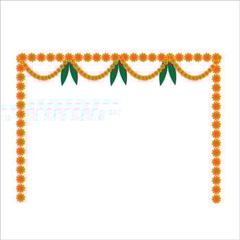 Diwali Toran Illustration, A Vibrant Festive Welcome vector