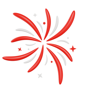 Firework Indonesia 3D Icon png