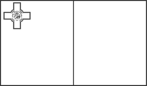 Malta flag, for color the flag. Draft flag. png