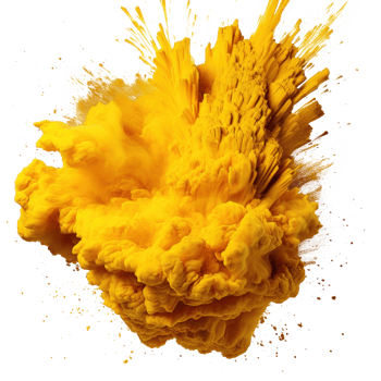 Yellow Holi, Holli, Holly. bright splash isolated png